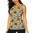 thumbnail image 2 of Uemuo Cute Sunflowers Pattern Workout Tank Tops for Women Breathable Moisture-wicking tank top Sleeveless Running Loose Fit Yoga Tops Active Shirts Sports Gym Exercise, 2 of 9