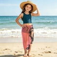 thumbnail image 6 of BLTIBY Beach Cover Ups Skirts for Girls Long Sarong Wraps Skirt Lightweight Swimsuit Coverup Skirt Stylish Bikini Cover Up Pink Free Size, 6 of 9