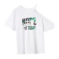 thumbnail image 4 of Camiseta para mujer, ropa de calle, camiseta ligera con cuello redondo para caminar, vacaciones, mujer SG, 4 of 7