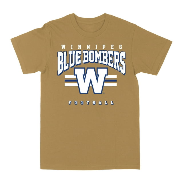 CFL Winnipeg Blue Bombers Arche Football Or Moyen T-Shirt