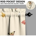 thumbnail image 5 of Buffalo Plaid Pumpkin Fall Kitchen Curtains, Sunflower Window Curtains, Farmhouse Thanksgiving Autumn Harvest Curtain for Kitchen Decor, 54" x 18" Valance, 27" x 36" Tier, 3 Panel Set, 5 of 6