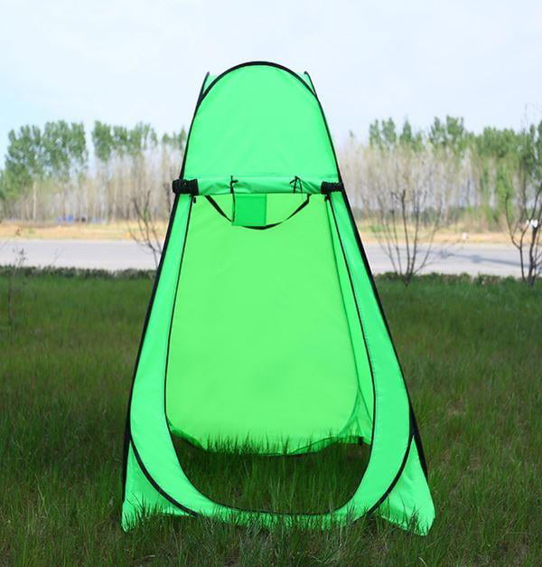 Automatic Pop Up Shower Tent Outdoor Camping Privacy Shower Tent Changing  Room Outhouse Great for Camping (Bright Green)