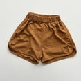 thumbnail image 2 of Baby Solid Color Lantern Shorts Sports Home Casual Wear Beach Orange 4 Years-5 Years, 2 of 5