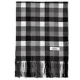 thumbnail image 6 of Falari Men Women Unisex Classic Soft Winter Scarf 78" x 12" - Black/Gray/White, 6 of 6