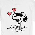 thumbnail image 3 of Peanuts - Joe Cool Sitting Hearts - Men's Short Sleeve Graphic T-Shirt, 3 of 6