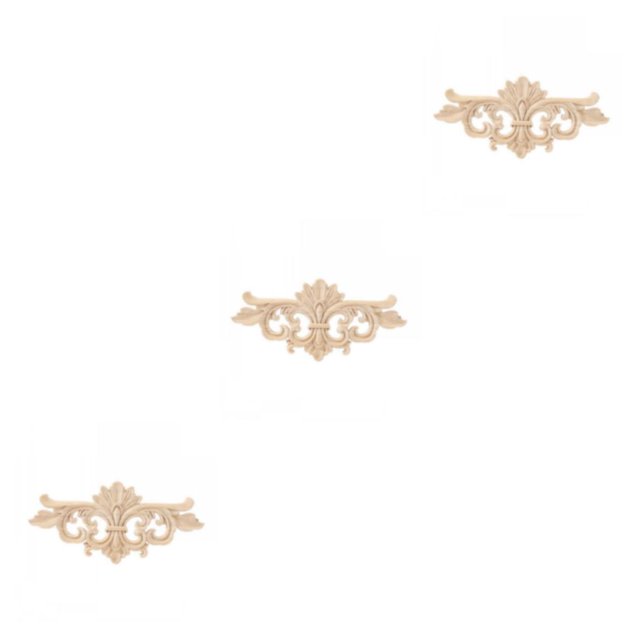 Cateissary Exquisitos patrones tallados que añaden un toque único a los muebles, apliques, marco, decoración, muebles, 22*10cm Type1 NO1