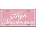 thumbnail image 2 of High Maintenance Metal License Plate, 2 of 2