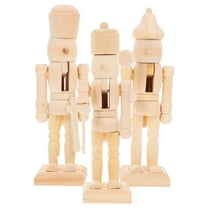 GOOHOCHY 3-Piece Christmas Nutcracker Holiday Statues Puppets Set for Festive Decoration