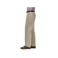thumbnail image 2 of Haggar Men's Premium No Iron Khaki Flat Front Pant Classic Fit HC10884, 2 of 8