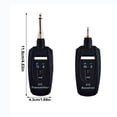thumbnail image 3 of Electronic Musical Instrument Wireless Receiver Transmitter 2.4G Rotatable For Guitar Blowpipe Bassist 3.5Mm 6.35Mm Double Joint Adapter Included, 3 of 9