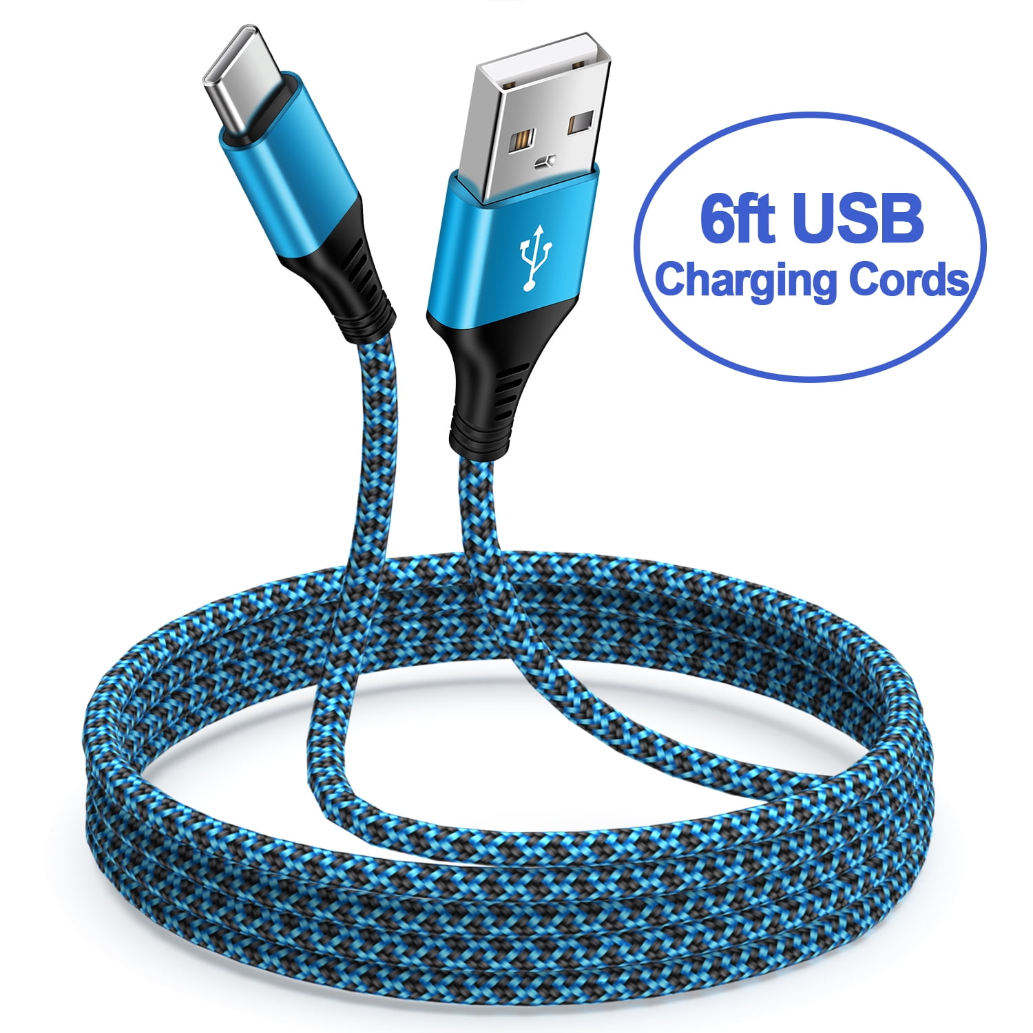 USB C Cables,Type C Cable 6ft,AILKIN USB Type C to USB A Cable Android Type C Charger Charging
