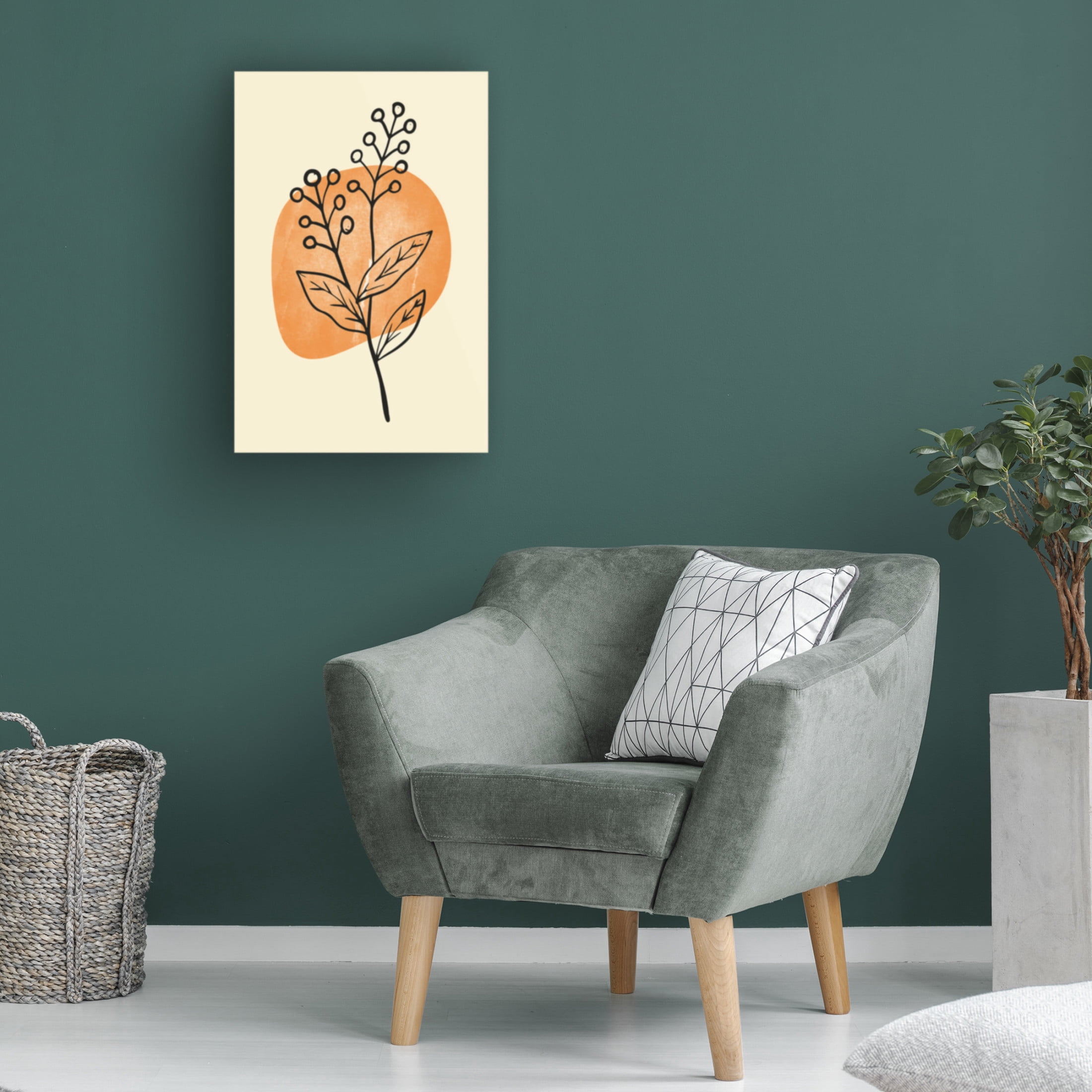 Trademark Fine Art jay stanley Minimal Flower Expression 3 Canvas Wall Art