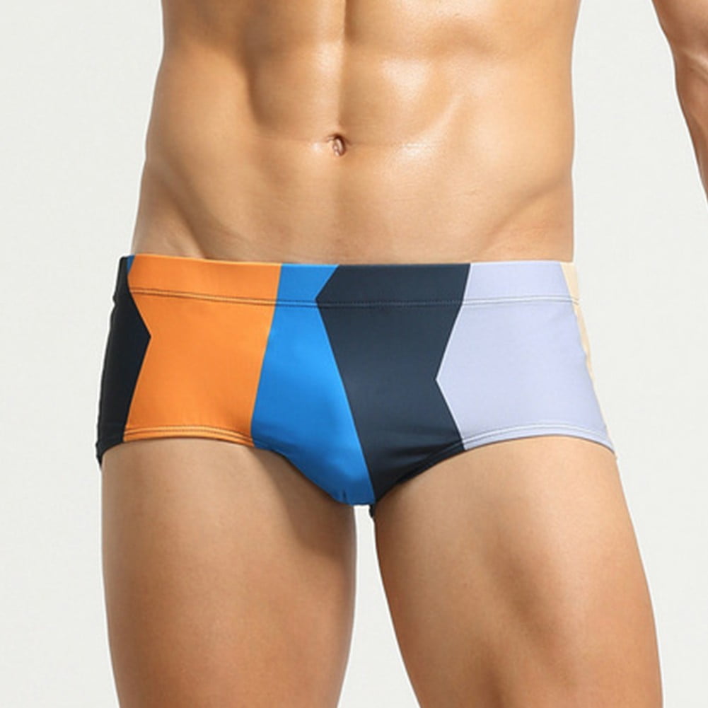 Summer Men Bikini Swimwear Low Rise Beach Sunbathing Trunks Swimsuit