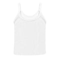 thumbnail image 4 of Women's Sleeveless Tank Top Form Fitting Scoop Neck Ribbed Knit Basic Cami Shirts White L, 4 of 6