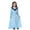 1Sky Blue39, variant on XAOFW Girls Dress Elegant Teen Ethnic Abaya Robe Cute Long Sleeve V-Neck Soft Breathable Party Night Dresses
