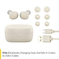 thumbnail image 7 of Jabra Elite 3 in Ear Wireless Bluetooth Earbuds, Noise Isolating, Light Beige, 7 of 7