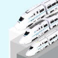 thumbnail image 4 of Juguetes de trenes para niños y niñas, trenes de juguete de plástico, incluidas locomotoras iluminadas, trenes con sonidos y s, os Estilo A Baoblaze Tren de simulación de armonía, 4 of 5