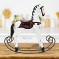 thumbnail image 4 of Caballo Mecedora De Madera ANGGREK Hecho A Mano Tallado Pintado Niños Juguete, 4 of 7