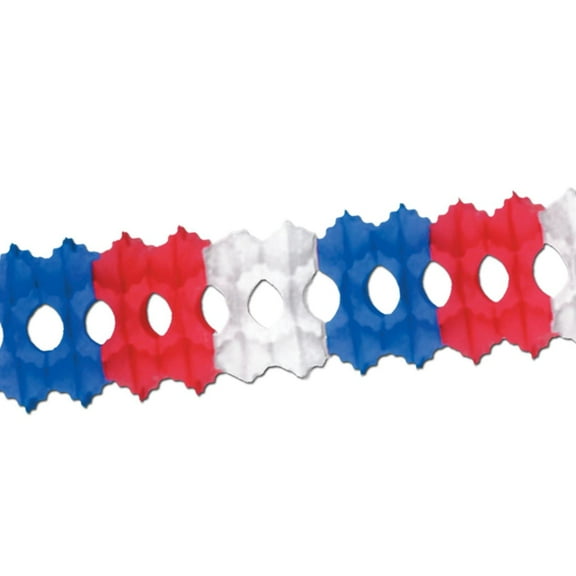 Beistle Patriotic Arcade Garland red, white, blue (Case of 12)