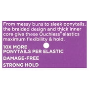 Goody Ouchless® Brown Hair Elastics, No Metal Gentle Hair Ties, 30 Ct