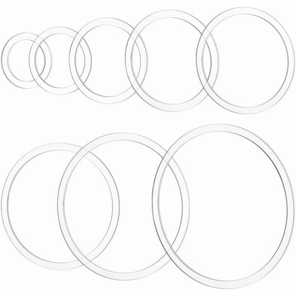 Router Template for Woodworking 8 Circle Router Jig Templates 2.8~8 inch Clear Acrylic Inlay Templates Craft Template Router Stencils for Wooden Projects Handmade Crafts Making diy