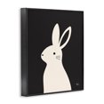 thumbnail image 3 of Stupell Industries Minimalist Simple White Bunny Black Framed Giclee Art, 24 x 30, by Jessica Beck, 3 of 8