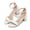 White, variant on Women’s Ankle Strap Block Heel Sandals, Open Toe One-Band Dress Shoes for Wedding, Party & Daily Wear