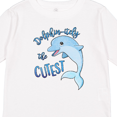thumbnail image 4 of Inktastic Dolphin-itely the Cutest Boys or Girls Long Sleeve Toddler T-Shirt, 4 of 5