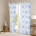 thumbnail image 3 of Manfei Light Blue Ballet Shoes Bow Print Black Out Curtains for Girls, Cartoon Ribbon Bows Curtains Pack of 2 (42x63 Each), 3 of 6