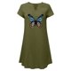 thumbnail image 5 of Mini vestido recto informal con estampado de mariposa y manga corta con cuello en V para mujer Fridja qw5943, 5 of 6