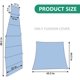 thumbnail image 3 of Funda de cojín de repuesto y tela para sombrilla, hecha para patio, tumbona curvada, hamaca flotante, tela suave impermeable (cojín no incluido), azul, 3 of 8