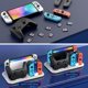 thumbnail image 5 of Estación de carga RGB Switch Controller para Switch y modelo OLED, soporte de carga para 4 Joycons y Switch Pro Controller con indicador LED de carga y 8 ranuras para juegos, 5 of 6