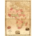 thumbnail image 2 of Vintage Maps 14x18 Gold Ornate Wood Framed with Double Matting Museum Art Print Titled - Africa 1862, 2 of 4