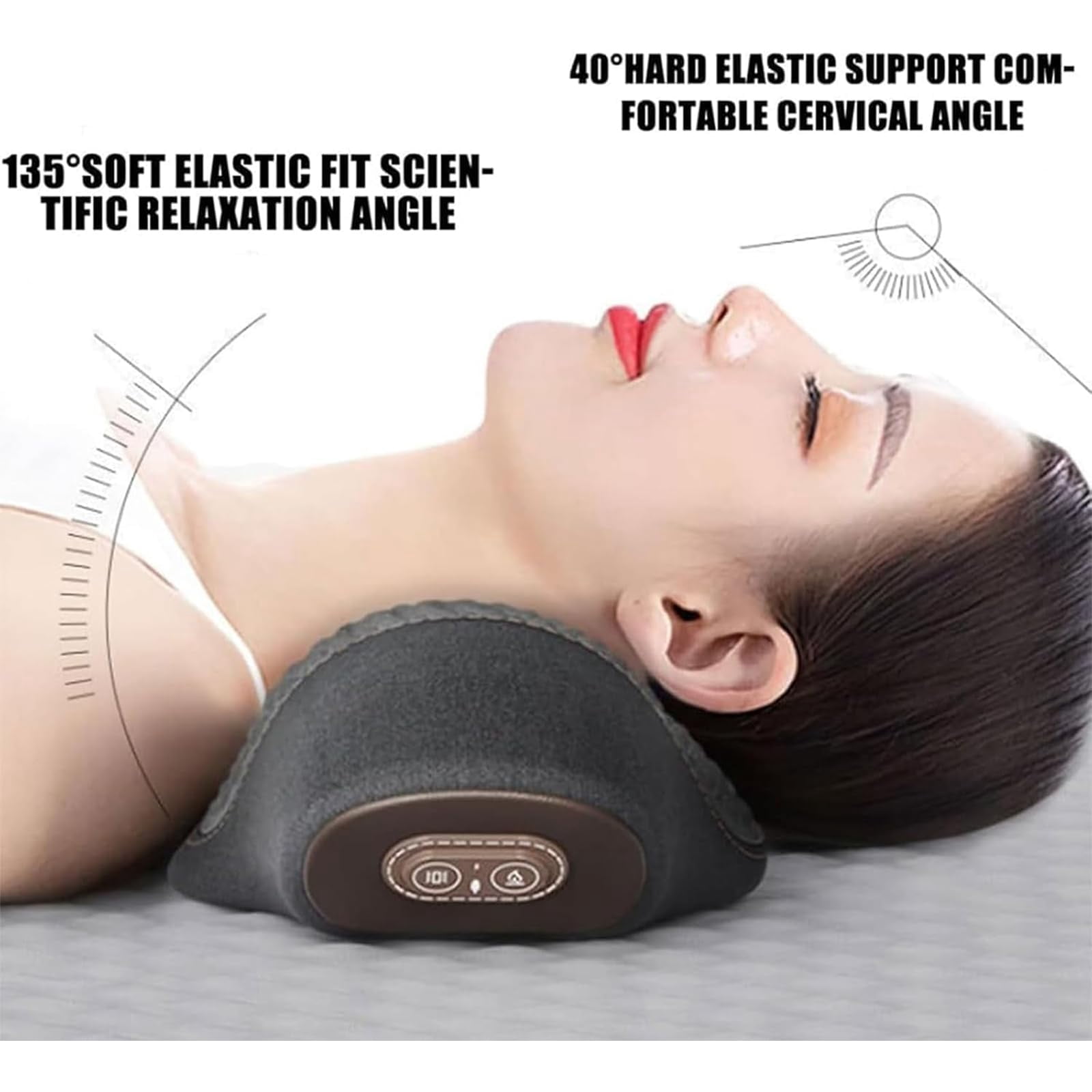 My Soothe Lab 3 in 1 Back Massager, 2025 New Mysoothelab Neck Massager Pillow, with Heat Compress and Vibrating Traction Lifting, for Neck and Shoulder and Backs