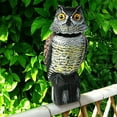 thumbnail image 4 of Generic Owl Decoys 360° Rotating Head Realistic Scarecrow Pest Repellent Garden Protector, 4 of 7