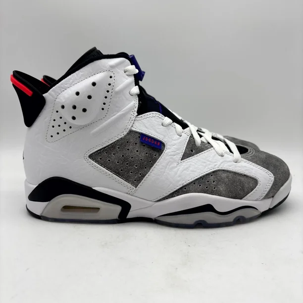 Ni - ke Air Jordan 6 Retro LTR White Flint Flight Nostalgia Shoes 7.5 Men's CI3125-100