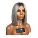 thumbnail image 1 of Guardurnaity Peluca recta de Bob corto Peluca de Bob sintético ajustable Peluca de cabello humano gris con papel de respaldo de red para el cabello Cuidado del cabello Guardurnaity CE002335-00, 1 of 6