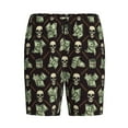 thumbnail image 4 of Easygdp Skulls Gold Chains Dollar Men's Short Pajama Pants, Sleep Shorts, Household Pants, Casual Pants with Pockets - Medium, 4 of 9