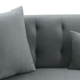 thumbnail image 5 of Armen Living Melange Modern Velvet & Wood Sofa in Gray/Black, 5 of 8