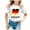 Blanc, variante sur LUOGENLI T-Shirt pour Filles Enfants Drapeau de l'Allemagne Imprimé Manches Courtes Col Rond T-Shirt Tendance Mode Chandail de Base Hauts Maxi à Fleurs avec Fente 3-4 Ans