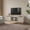 Grey White Oak, variant on Surmoby 66.9" Extra Long TV Stand for TVs up to 80", Mid-Century Modern Entertainment Center with Unique Fluted Doors & Gold Handles, Large Storage Cabinet for Living Room