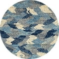 thumbnail image 1 of Ahgly Company Indoor Round Abstract Gray Cloud Gray Abstract Area Rugs, 7' Round, 1 of 6