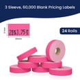 thumbnail image 4 of Pricing Labels for Monarch 1131 Fluorescent Pink - 60,000 labels w/ 24 Rolls Value Pack, 3 Sleeves - Made in USA, 4 of 7