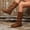 Brown, variant on Women Mid Calf Slouch Booties Flat Suede Boots Wide Calf Comfort Round Toe Buckle Slouch Flat Heel Mid-Calf Boot