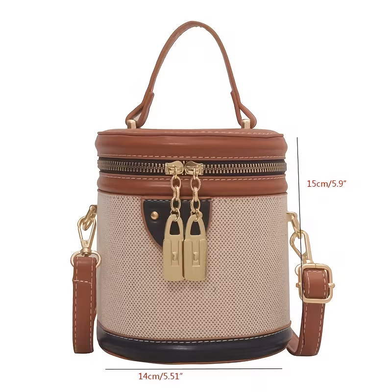thumbnail image 6 of Snake Vintage Bag, Handheld One Shoulder Women'S Bag, Crossbody Bucket Bag, Cylinder Bag, 6 of 7