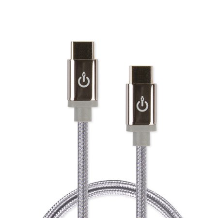 CableLinx Elite 72? USB-C to USB-C Charge & Sync Braided Cable (Dove Grey)