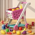 thumbnail image 2 of Juego para carrito de compras Jovow, 98 piezas, con comida simulada para más de 3 años, 2 of 6