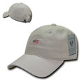thumbnail image 3 of RapDom Small USA Flag Graphic Relaxed Mens Cap [Stone - Adjustable], 3 of 3
