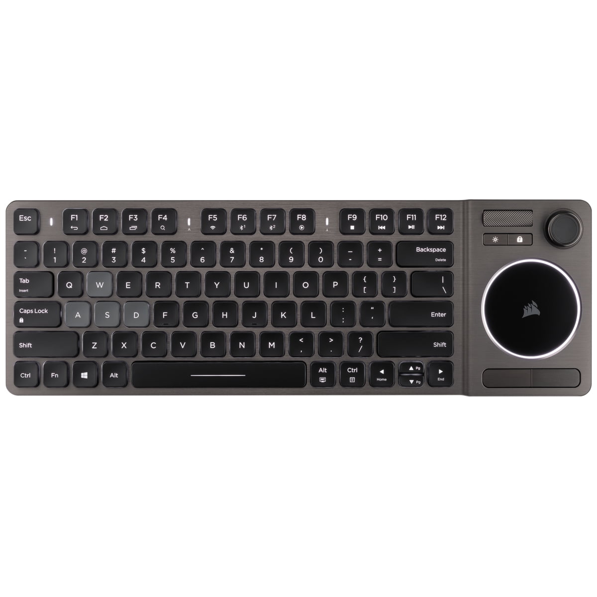 Corsair K83 QWERTZ Mini Wireless Keyboard Black,Grey German Layout