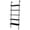 Black, variant on Ktaxon 5-Shelf Modern Bookshelf, Wall Mounted Wood Ladder Bookcase with Metal Frame, Black